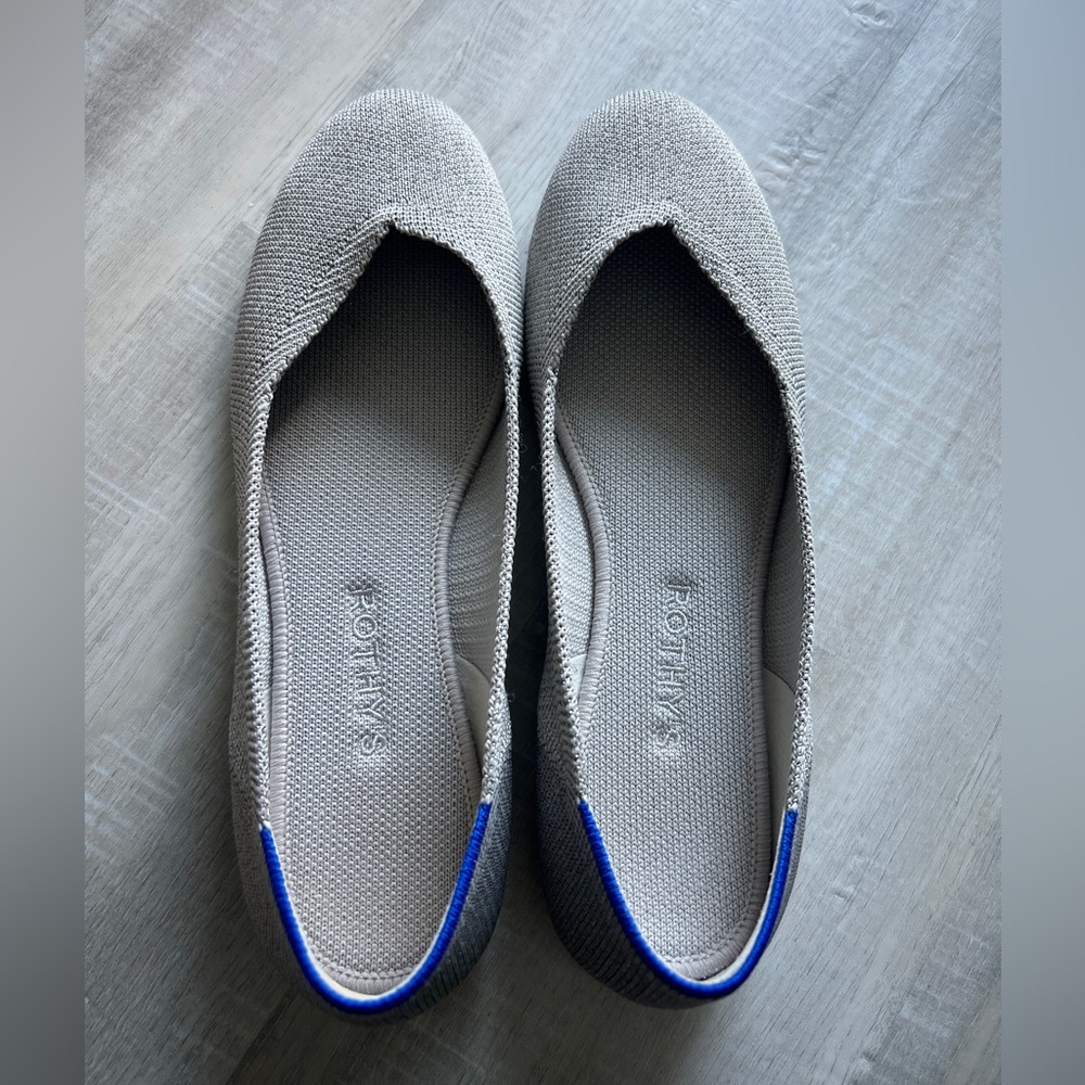Silver Metallic Rothy’s - Round Toe - “The Flat”